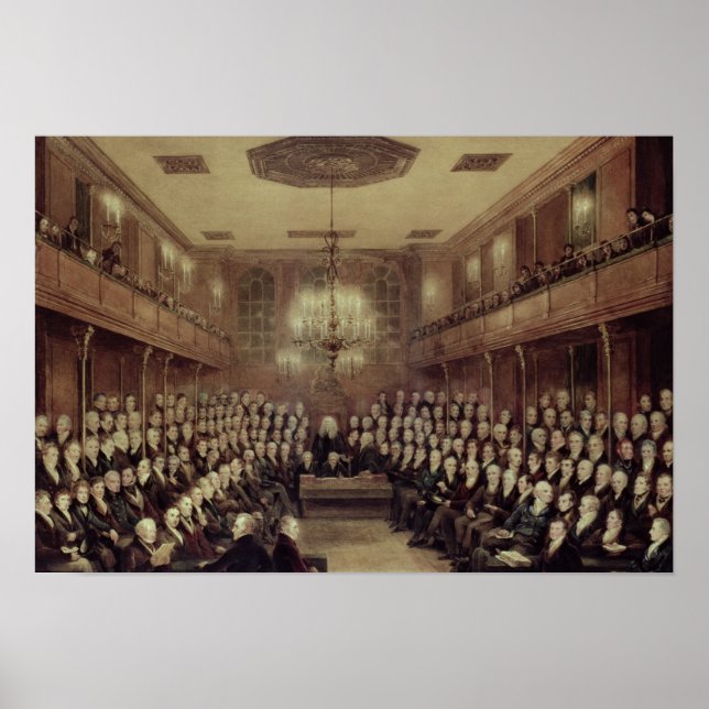 Poster A Câmara dos Comuns em Sessão (Frente)