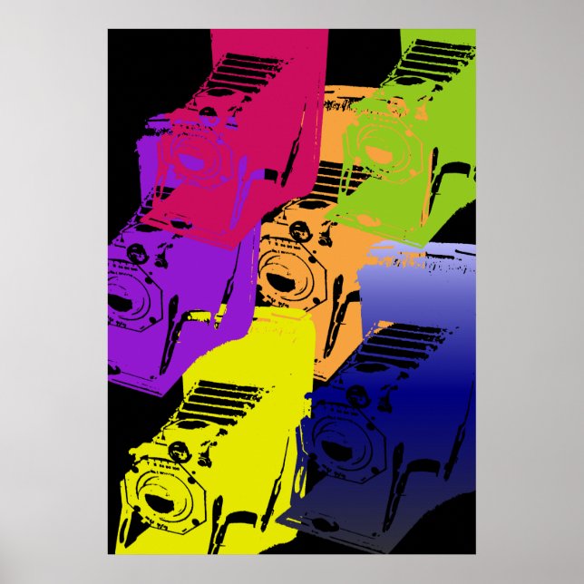 Pôster a câmera - escuro (Frente)