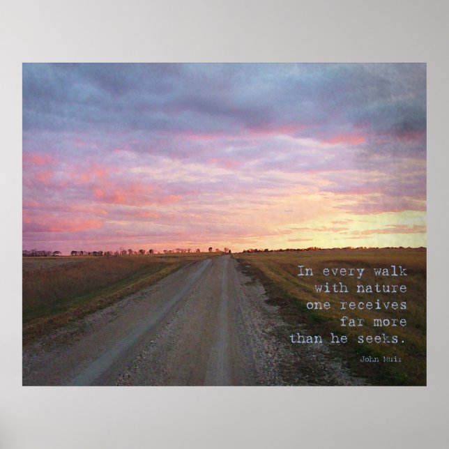 Poster A caminhada de John Muir (Frente)