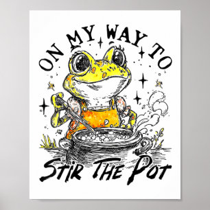 Poster A Caminho De Agitar O Sapo Engraçado Do Pote