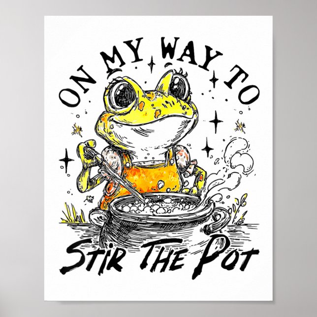 Poster A Caminho De Agitar O Sapo Engraçado Do Pote (Frente)