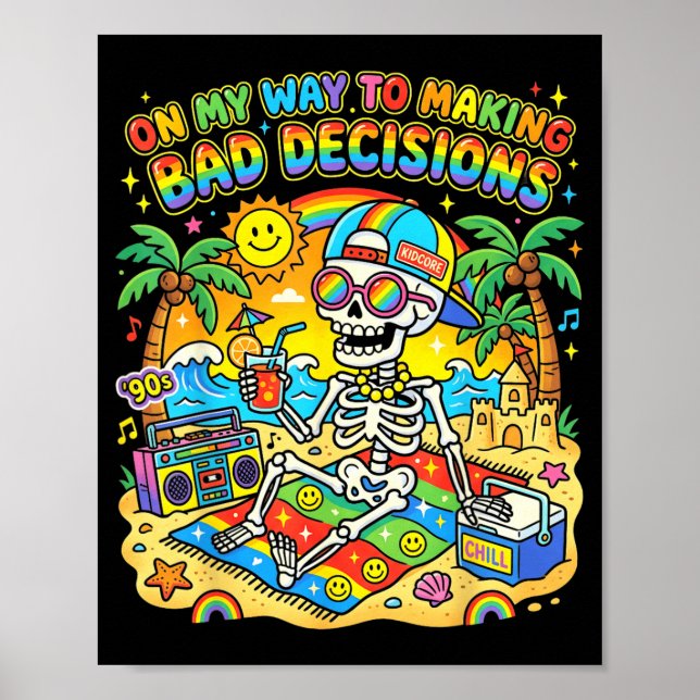 Poster A Caminho de Tomar Más Decisões (Frente)