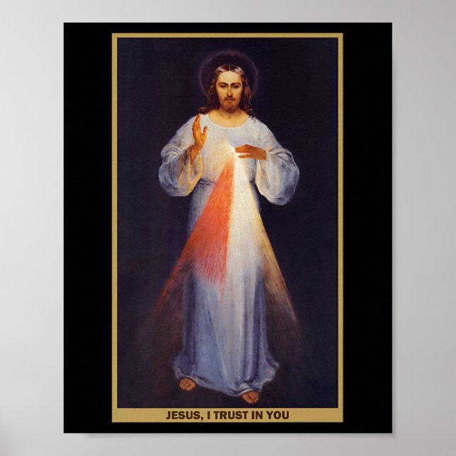 Poster A Camisa da Divina Misericórdia Premium (Frente)