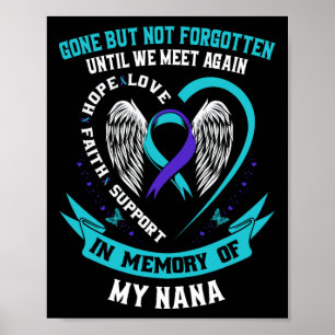 Poster A Camisa De Sensibilização Suicida Nana Foi Embora