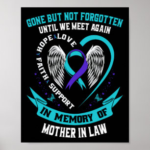 Poster A Camisa De Sensibilização Suicida Saiu De Direito