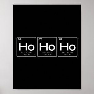 Poster A Camisa Do Elemento De Natal, Ho Ho Ho Gif Engraç