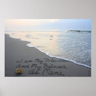 Poster A canção de Beachwrite do 6:3 de Solomon