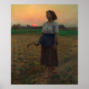 Poster A canção de Lark por Jules Adolphe Breton