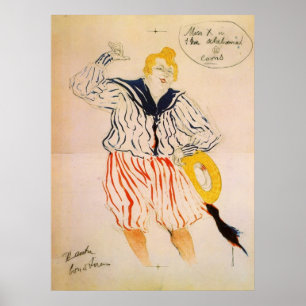 Poster A canção dos marinheiros por Toulouse-Lautrec