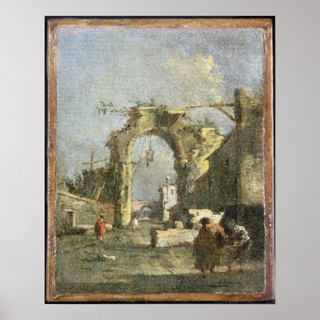 Pôster A Capriccio - Ruins, 18th century (Frente)