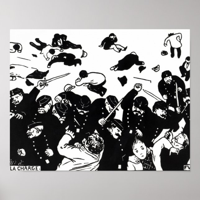 Pôster A Carga, 1893 (Frente)