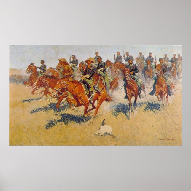 Poster A carga de cavalaria (Frente)