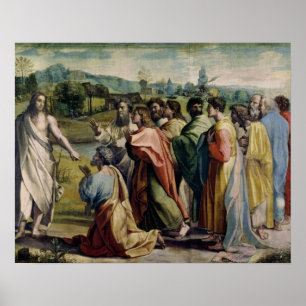 Poster A carga do cristo a St Peter (desenhos animados