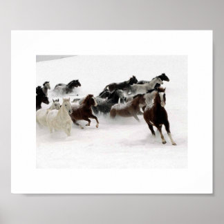 Poster A carga dos cavalos.