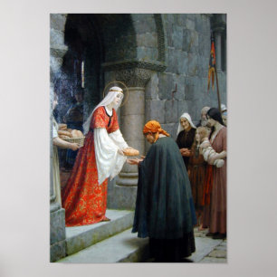Poster A caridade de St. Elizabeth de Hungria