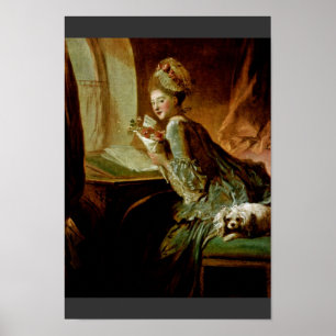 Poster A carta de amor, por Fragonard, Jean Honoré