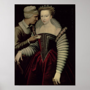 Pôster A carta de amor, uma senhora com sua empregada