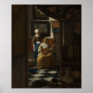 Poster A Carta do Amor - Vermeer (Rijksmuseum)
