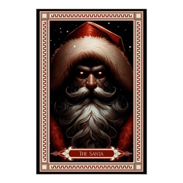 Pôster A Carta do Papai Noel Tarot (Frente)