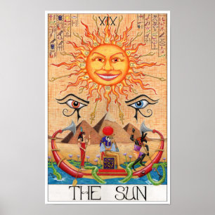 Poster A carta do tarot do Sol