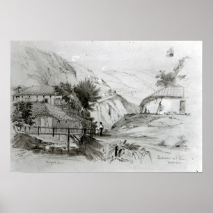 Pôster A casa de Berger, Valparaiso, 1834