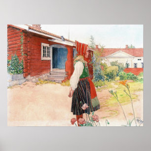 Poster A casa de Falun na suecia por Carl Larsson