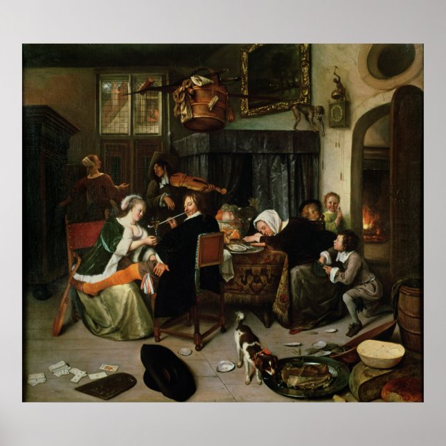 Pôster A Casa Dissoluta, 1668 (Frente)