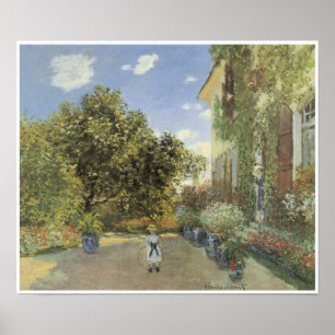 Poster A casa do artista em Argenteuil, 1873