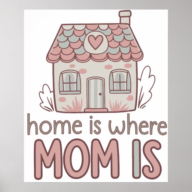Poster A casa é onde a mãe está. (Frente)