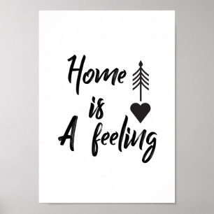 Poster A casa é umas citações do sentimento