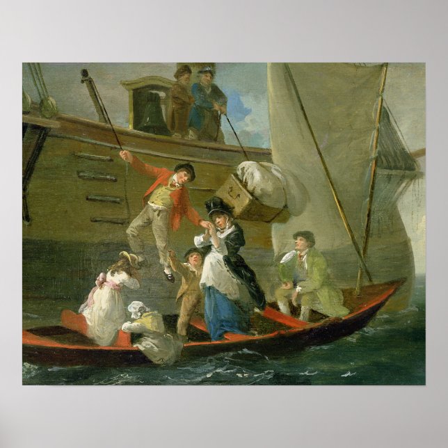 Poster A Casado Sailor's Adieu, c.1800 (óleo no painel) (Frente)
