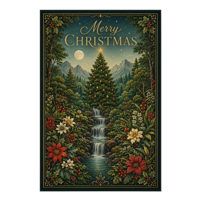 Pôster A Cascata da Magia de Natal (Frente)