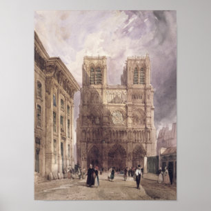 Pôster A catedral de Notre Dame, Paris, 1836