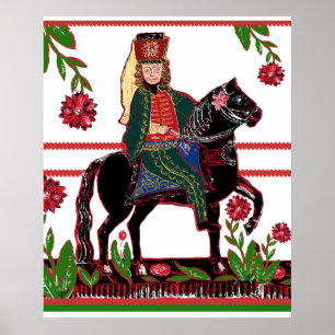 Pôster A cavalaria húngara da arte popular do Hussar