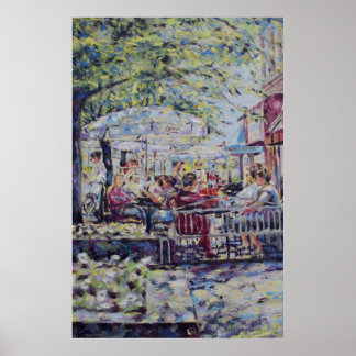 Poster A cena do Verão da rua principal de Gratzi