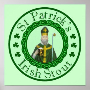 Pôster A cerveja de malte irlandesa de St Patrick