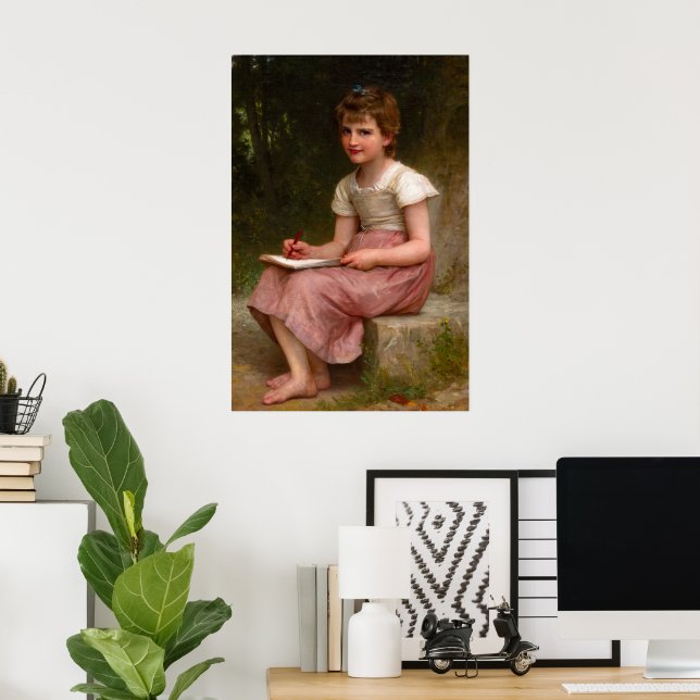 Poster A chamada de William Adolphe Bouguereau (Escritório em casa)