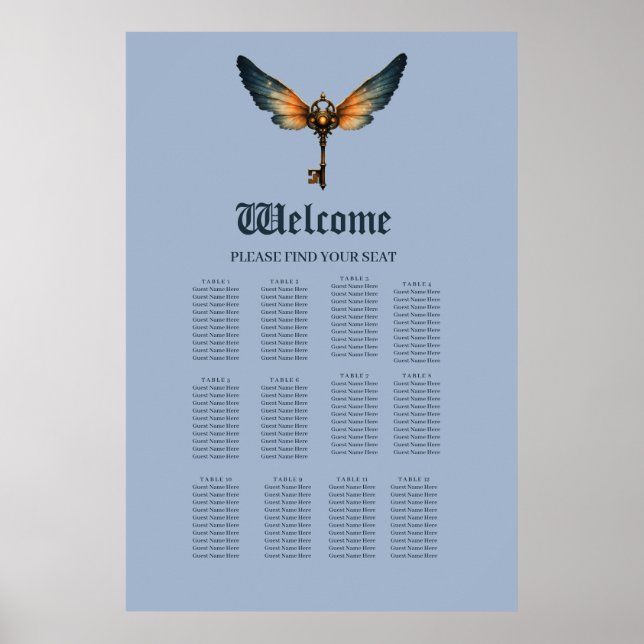 Poster A Chave da Eternidade – Asas Steampunk (Frente)