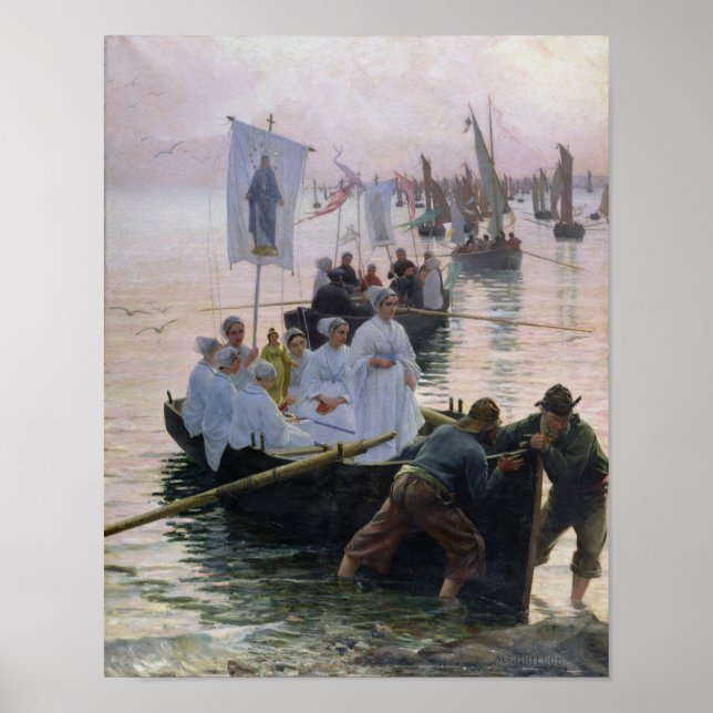 Pôster A chegada da procissão de Ruas. (Frente)