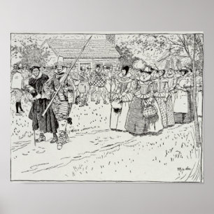 Poster A chegada das jovens mulheres em Jamestown