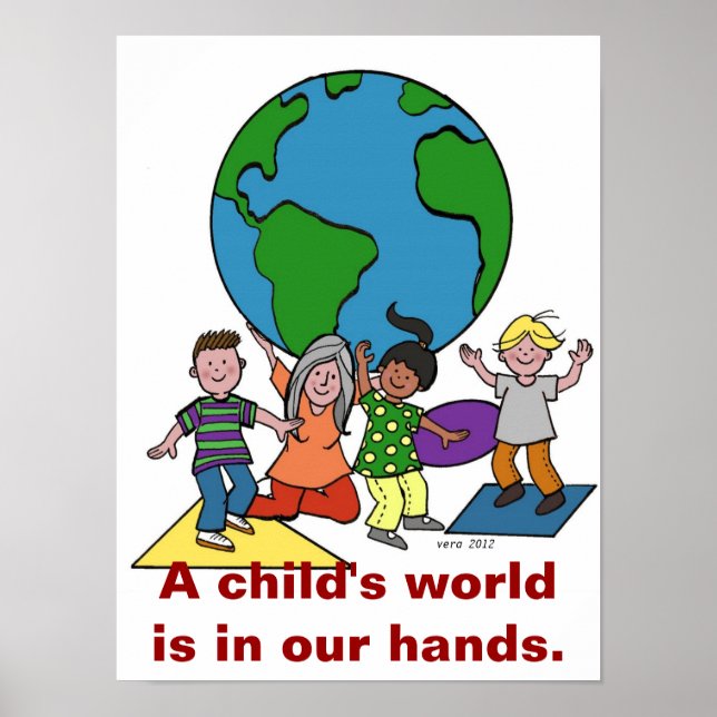 Poster A child's world is in our hands (Frente)