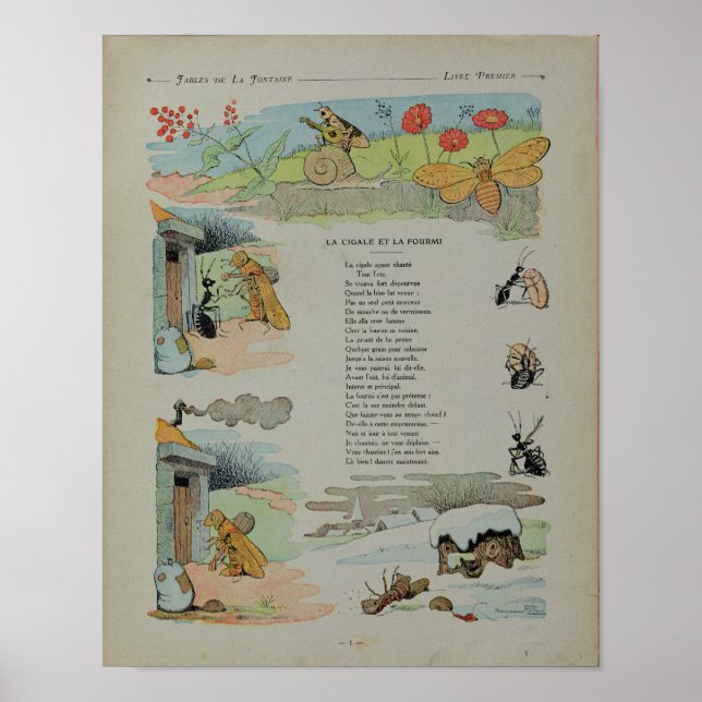 Pôster A Cicada e a Formiga das Fábricas (Frente)