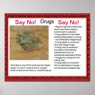 Pôster A cidadania, habilidades da vida diz não!