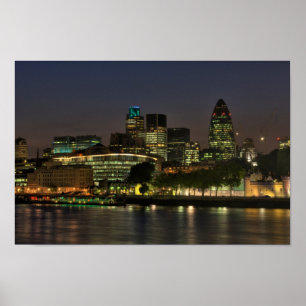 Poster A cidade de Londres na noite
