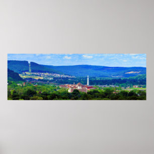 Poster A cidade e o Vale de Corning, Nova Iorque
