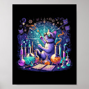 Poster A Ciência da Química Gata Adora de Química Engraça