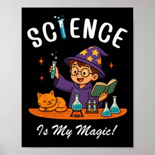 Poster A Ciência É Minha Magia Volta às Aulas Stem Feitic