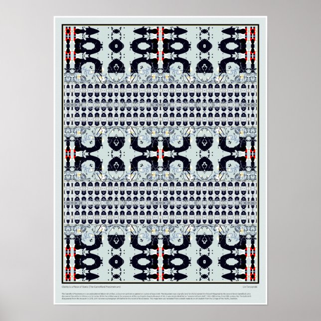 Poster A clareza é uma peça estática (Frente)