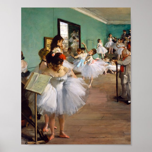 Poster A classe de dança de Edgar Degas (Frente)