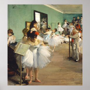 Poster A classe de dança Edgar Degas